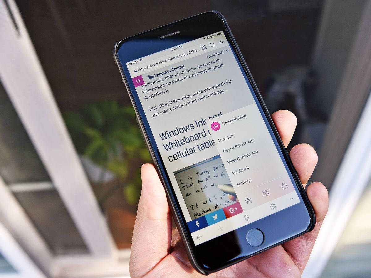 Microsoft Edge browser comes to iPhone today, Android soon | Windows  Central | Windows Central