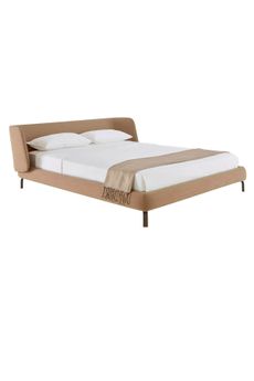 Desdemone bed frame in Cacao Canvas, from £2,883, Ligne Roset