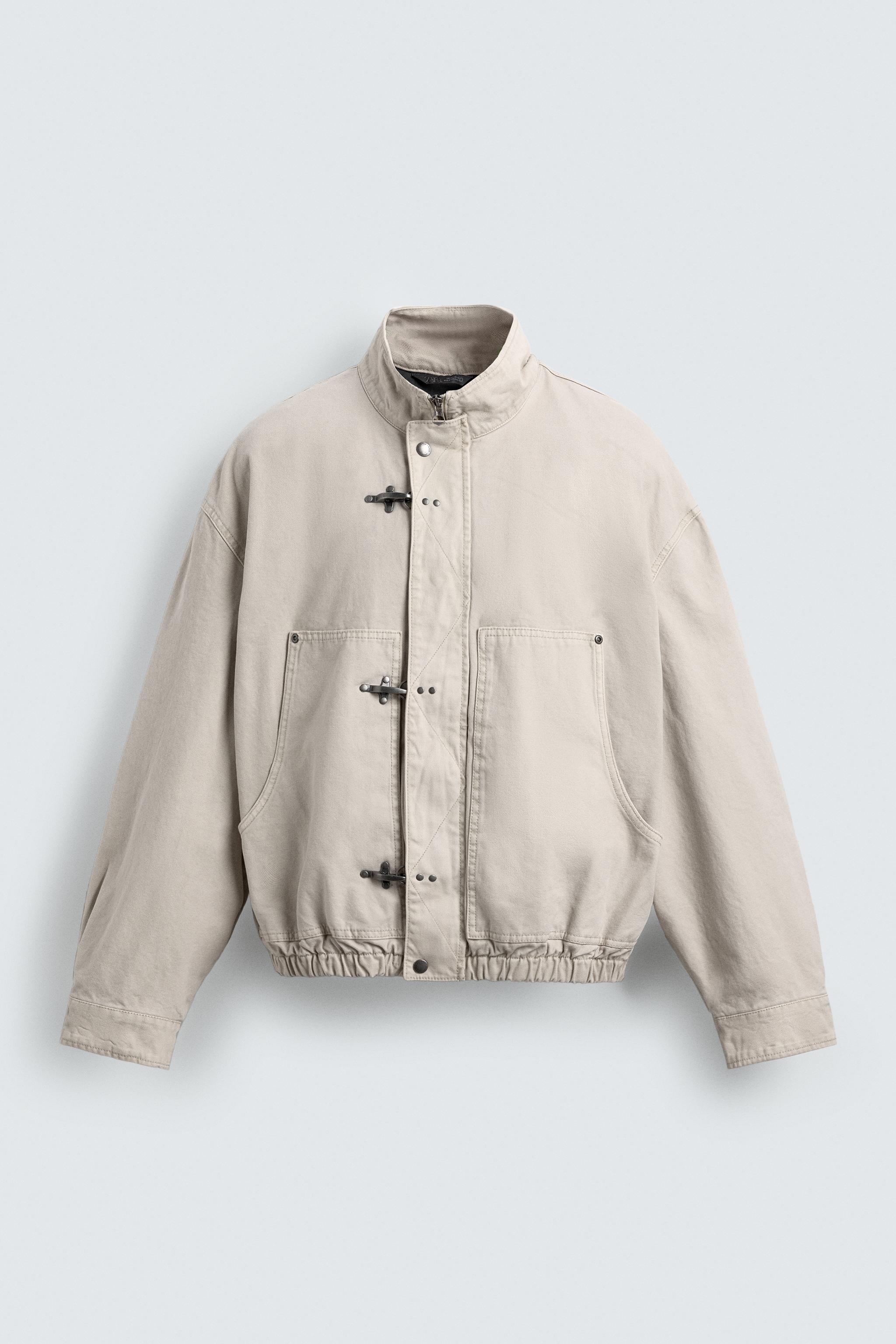 Cropped Fit Fireman Clasp Jacket