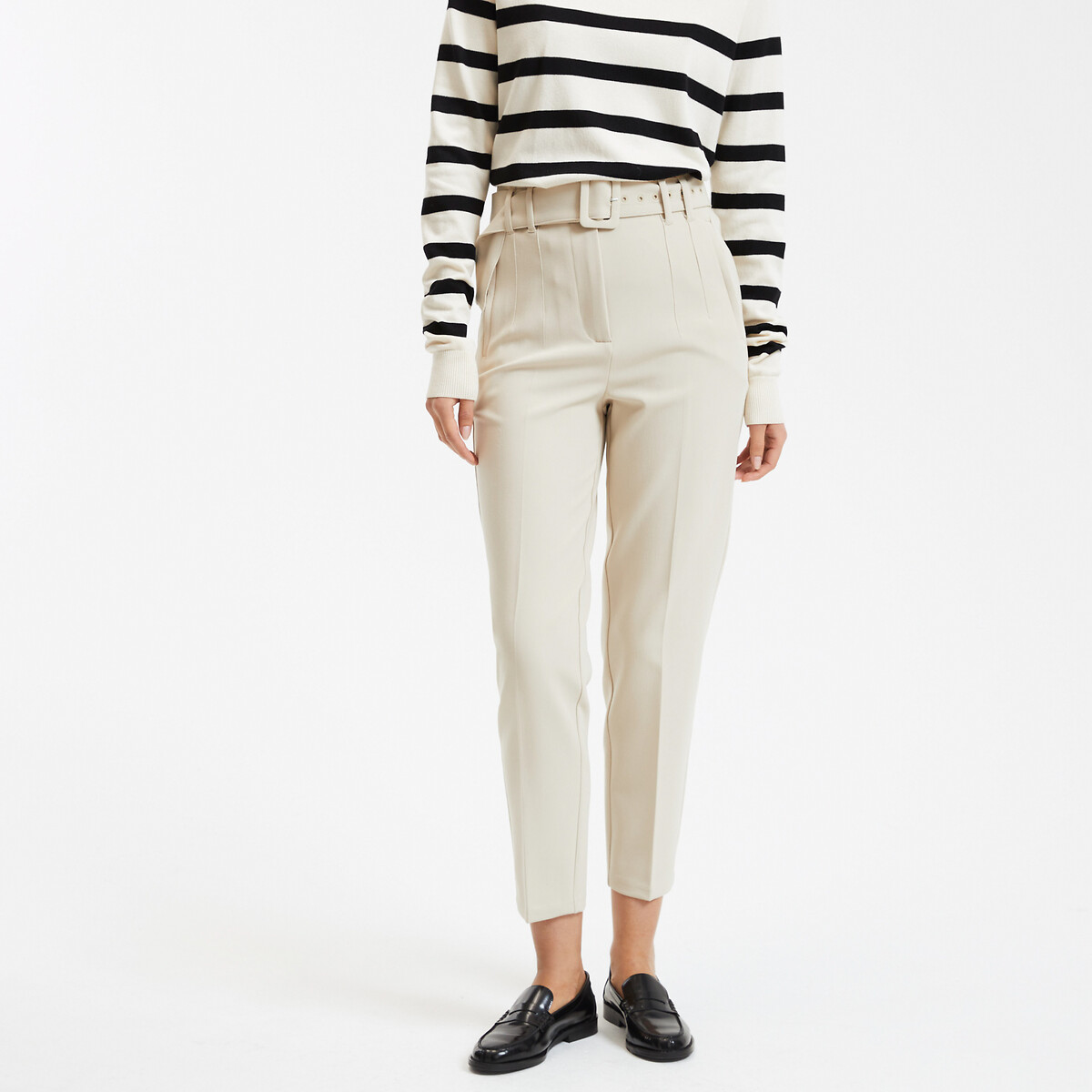 Belted Cigarette Trousers