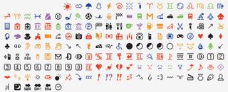 Small colourful icons