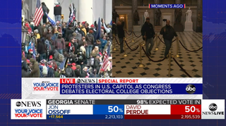 ABCNews chronicles protest of presidential elector vote count