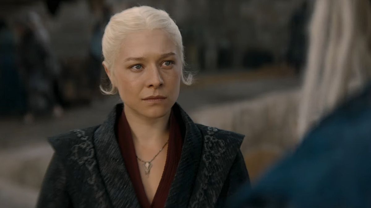 Emma D&#039;Arcy as Rhaenyra Targaryen in House of the Dragon season 2