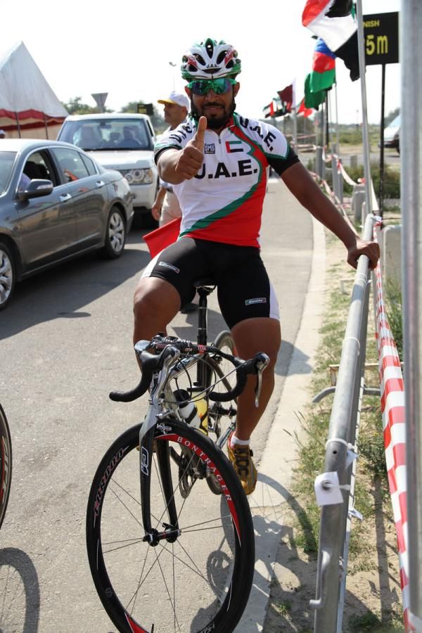 Thumbs up to bike racing in the Middle East