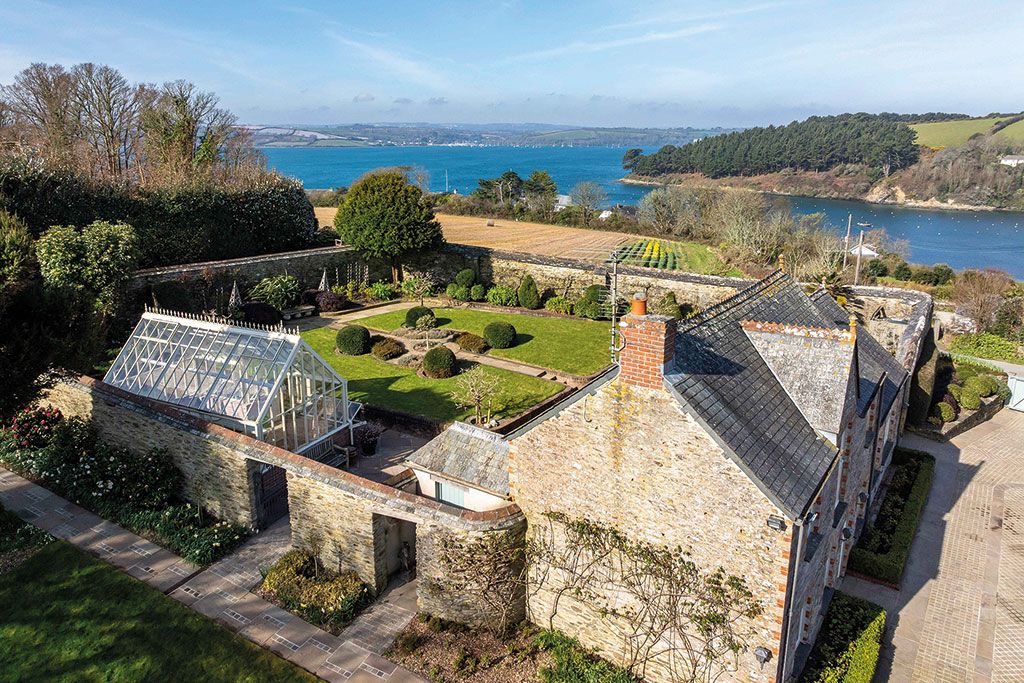 Houses for sale with walled gardens: The Old Rectory, St Just in Roseland, St Mawes, Truro