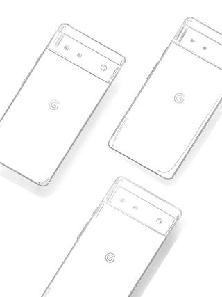 Google Pixel 6 or 6a Coloring Book Page Empty
