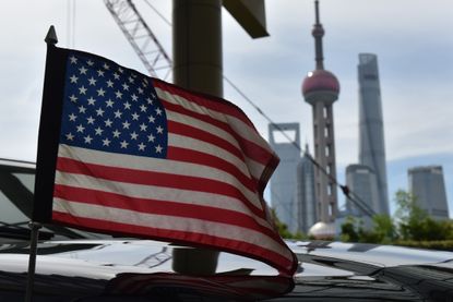 An American flag in China