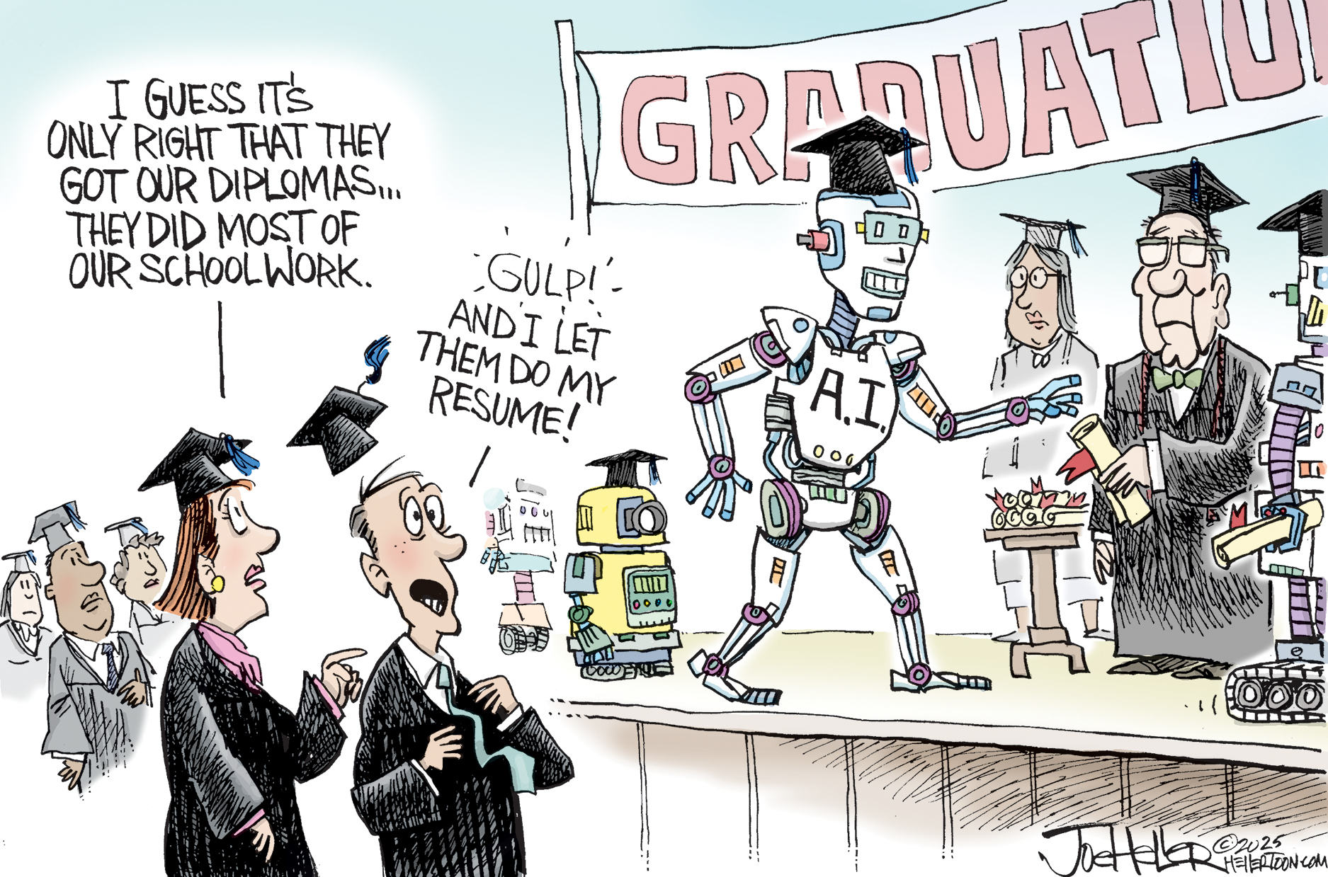 Political cartoon