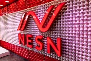 NESN Studio at Fenway Park Ball Wall