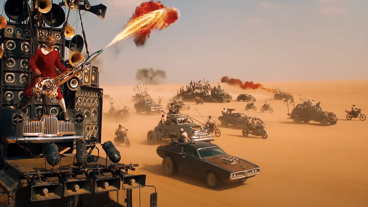 a chase in Mad Max: Fury Road