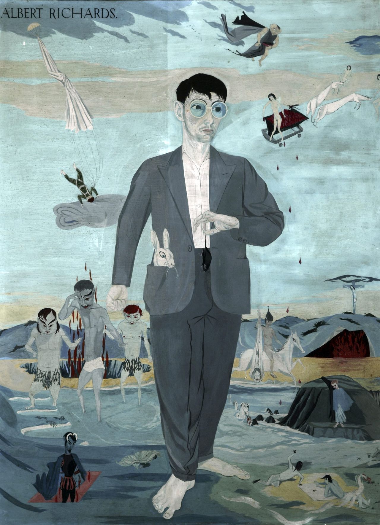 The Seven Legends: Self Portrait, 1939, 29in by 22in, by Albert Richards (1919–45)