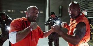 The rock and jason statham Fate of the Furious