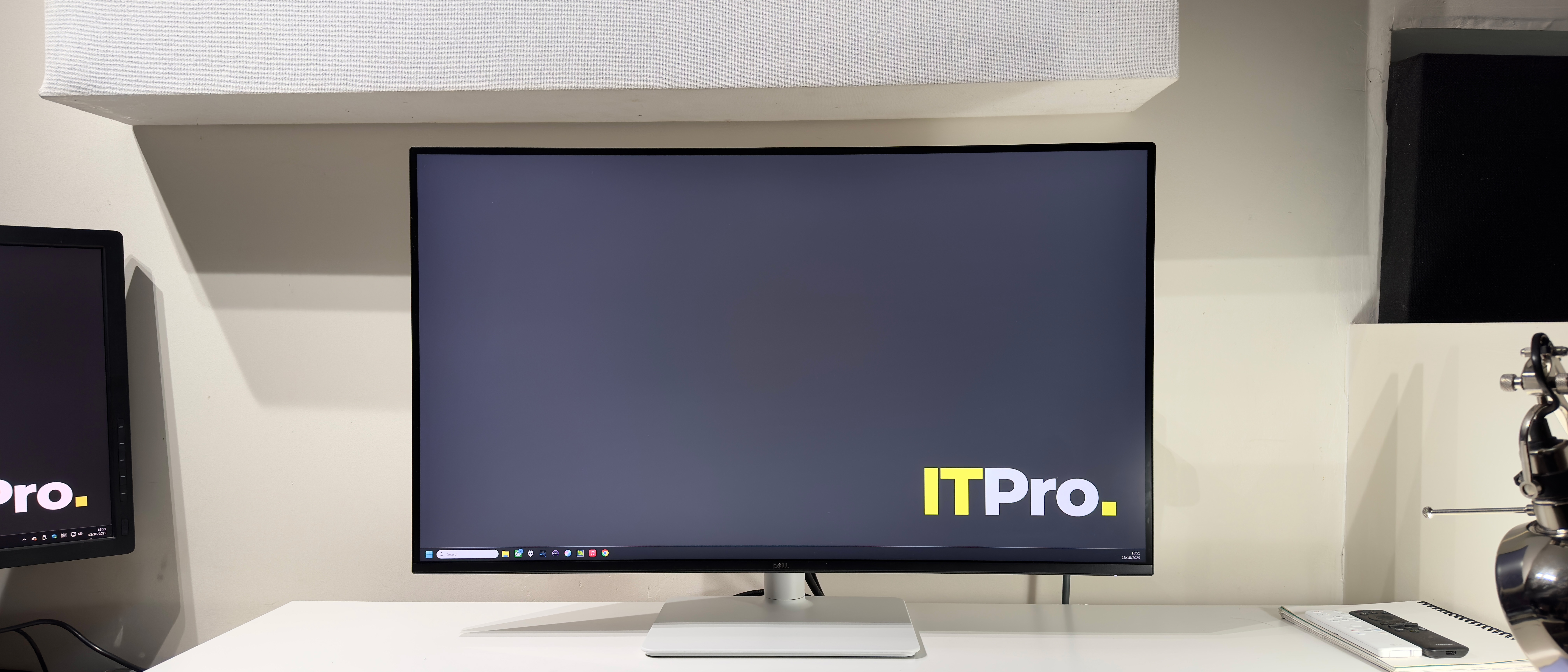 The Dell 32 Plus S3225QS on a desk