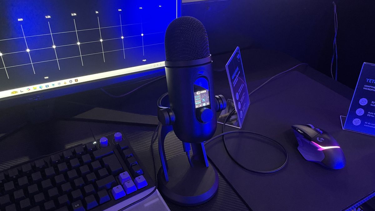 A Logitech Blue Yeti 2 gaming mic.