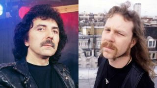 Tony Iommi and James Hetfield in 1992