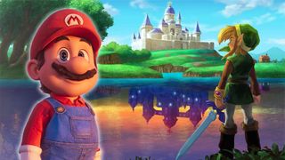 Mario and Link from Zelda