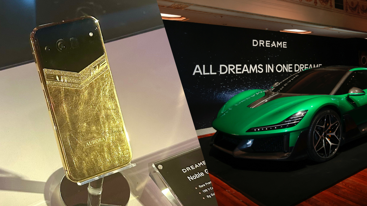 Dreame phone and car in collage