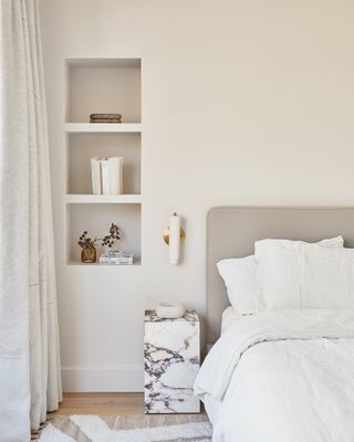 simple white bedroom