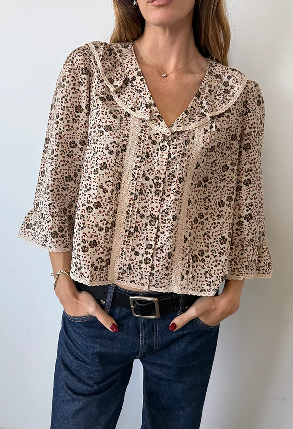 ciao lucia, Nita Cherry Blossom Silk Top