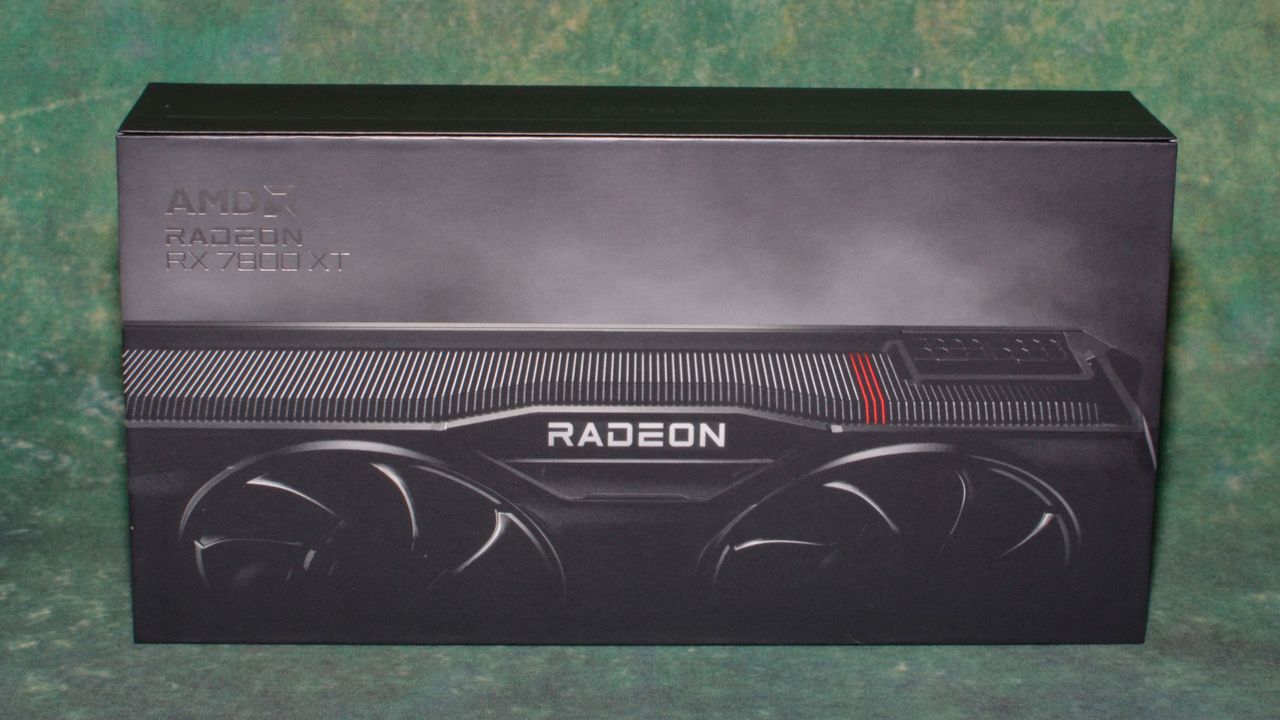 AMD Radeon RX 7800 XT reference card photos