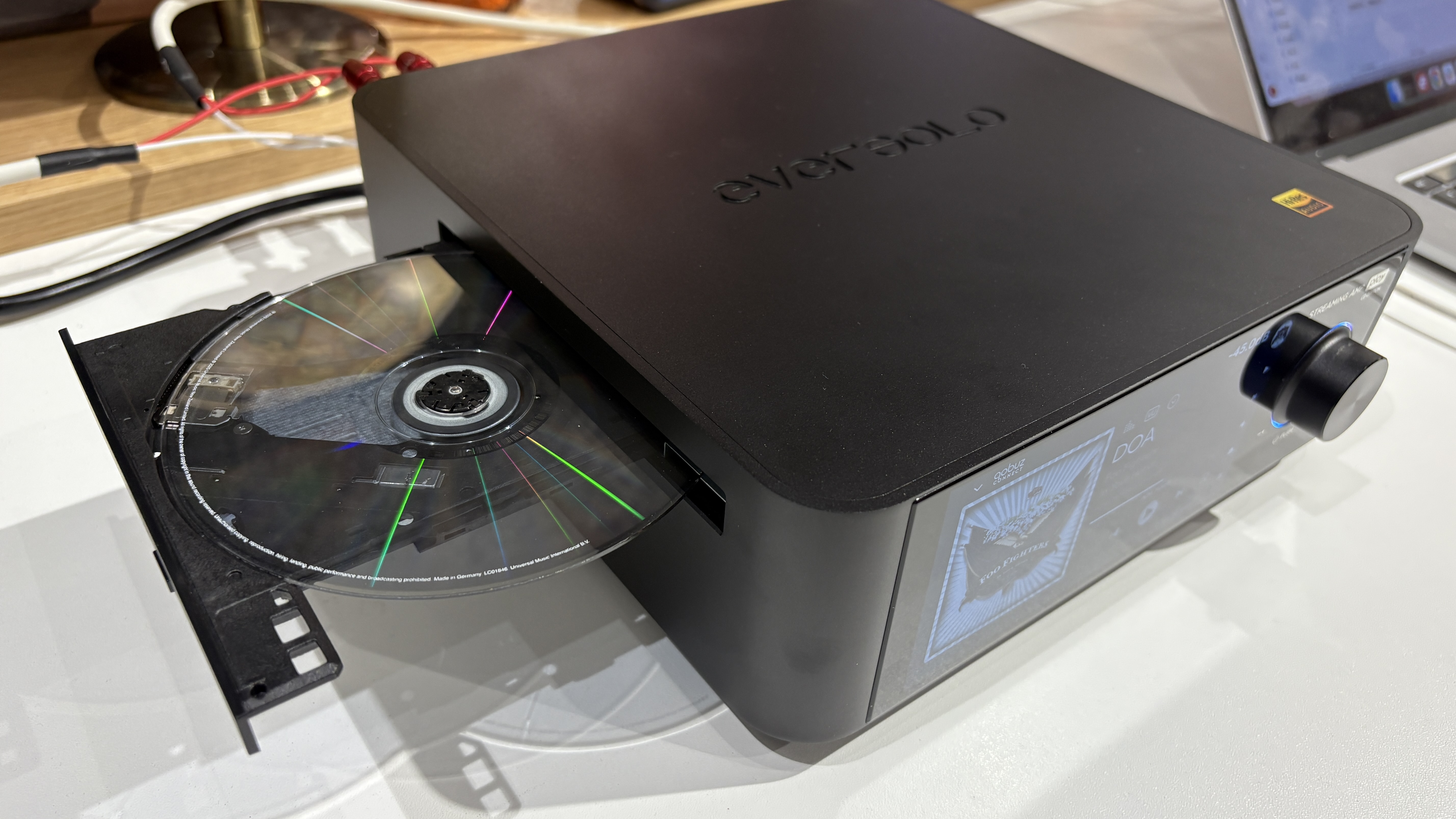 Lorde transparent CD played on Eversolo Play CD Edition