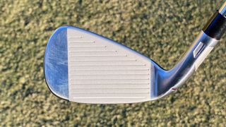 Photo of the TaylorMade Qi Iron face on