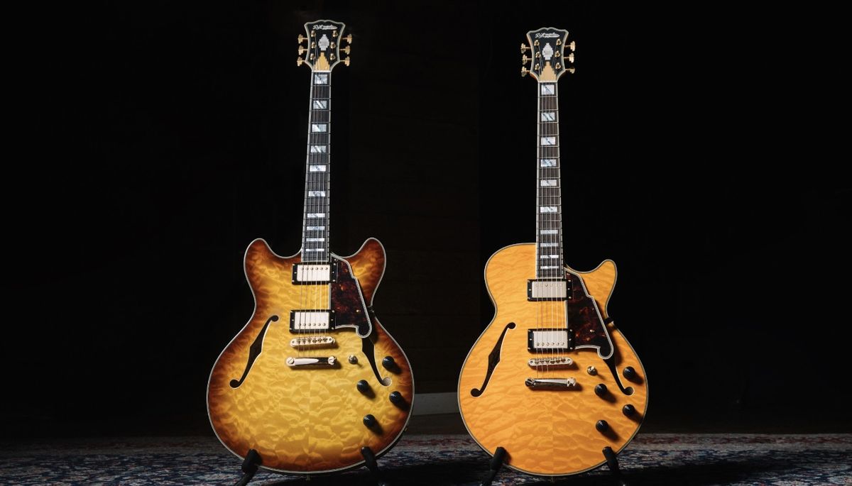 D&#039;Angelico&#039;s 2022 (left) Excel DC XT and Excel SS XT models