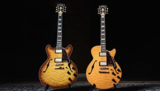 D'Angelico's 2022 (left) Excel DC XT and Excel SS XT models