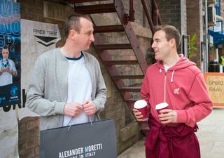 Kirk and Tyrone in Coronation Street