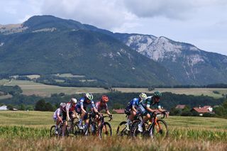 The breakaway on stage seven of the Tour de France Femmes 2024