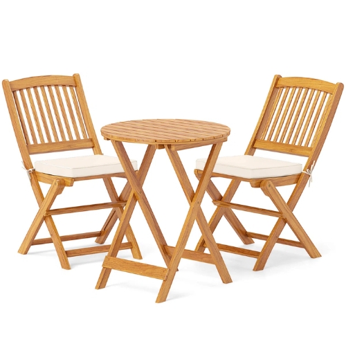 Wayfair, Lark Manor Acacia Wood Patio Bistro Set 