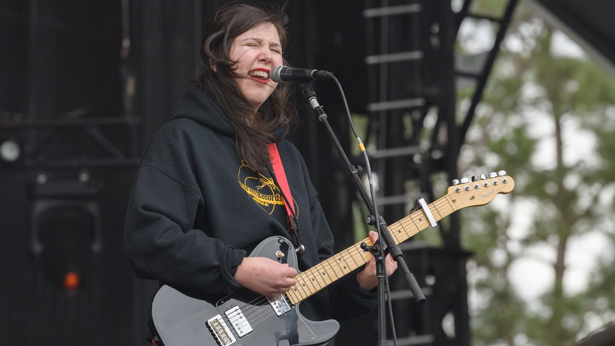 Lucy Dacus performs onstage during day four at Okeechobee Music &amp; Arts Festival at Sunshine Grove on March 8, 2020 in Okeechobee, Florida. 