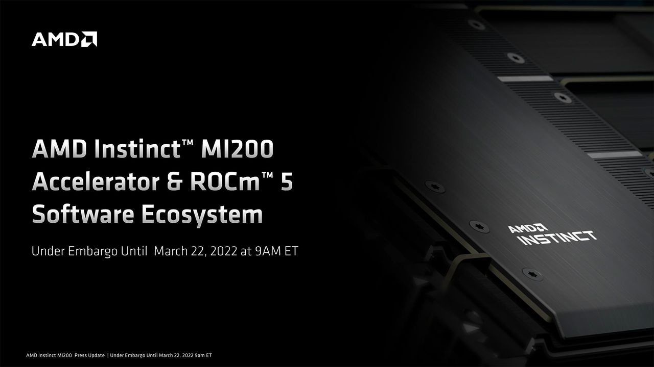 AMD Radeon Instinct MI210 images and slides