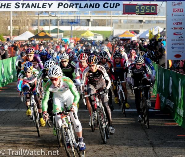 Luke Keough (Champion Systems) gets the hole shot