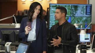 Knight and Torres in office on NCIS Season 19