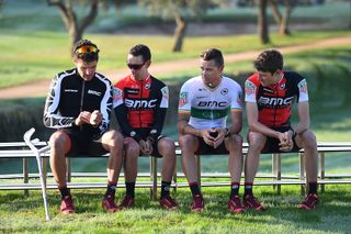 Greg Van Avermaet, Richie Porte, Nicholas Roche and Tejay van Garderen