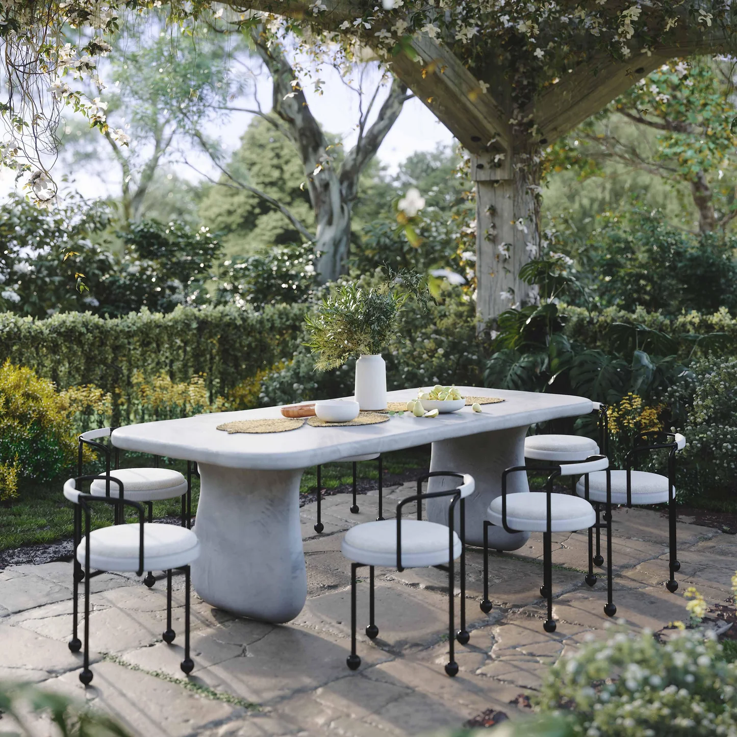 TOV Furniture outdoor dining set