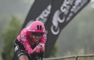 Kim Cadzow (EF Education-Oatly) on her way to another time trial title at the Cycling New Zealand Road National Championships 2025