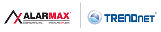 The AlarMax and TRENDnet logos after forming a partnership.