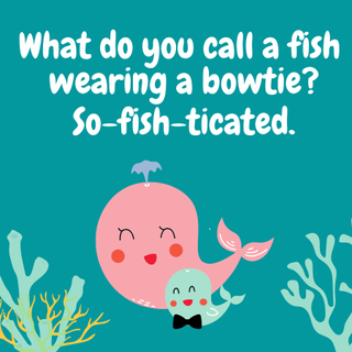 fish bow tie dad joke for kids