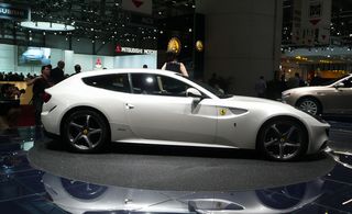 Image of white Ferrari FF