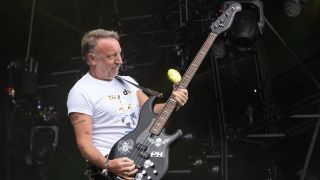 Peter Hook of Peter Hook And The Light performs live on stage during Rewind Scotland 2018 at Scone Palace on July 21, 2018 in Perth, Scotland.