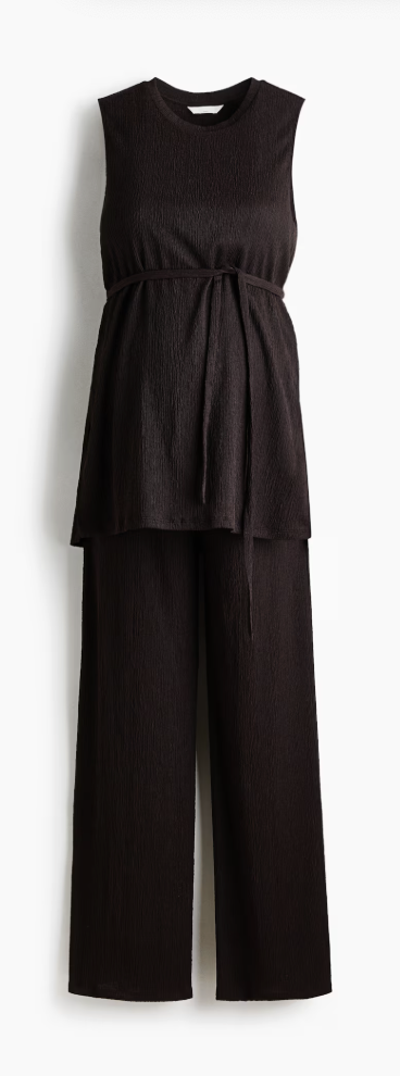 H&amp;amp;M, Mama 2-Piece Textured Jersey Set