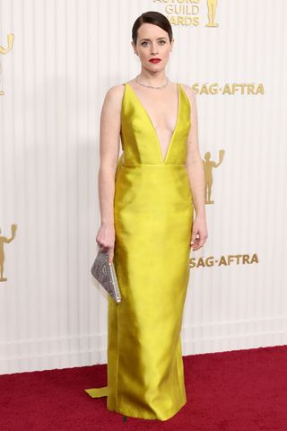 Claire Foy attends the 29th Annual Screen Actors Guild Awards