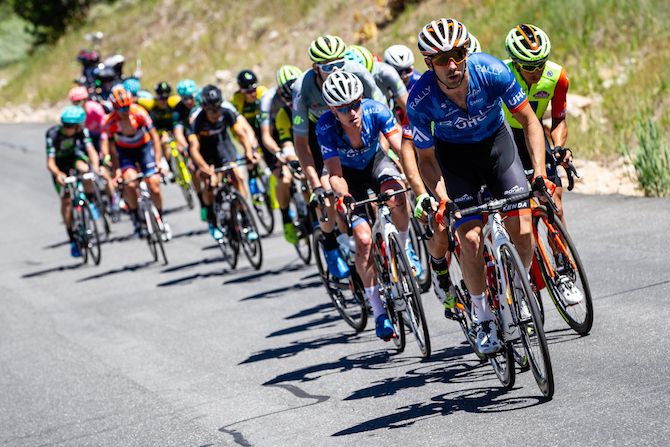 Tyler Magner (Rally UHC) leads the break on stage 6 of the 2019 Tour of Utah