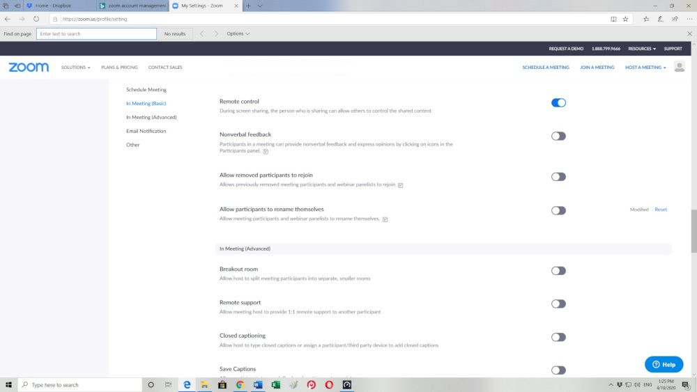 Disable Zoom rename option