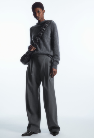 COS Wide-Leg Tailored Wool Pants