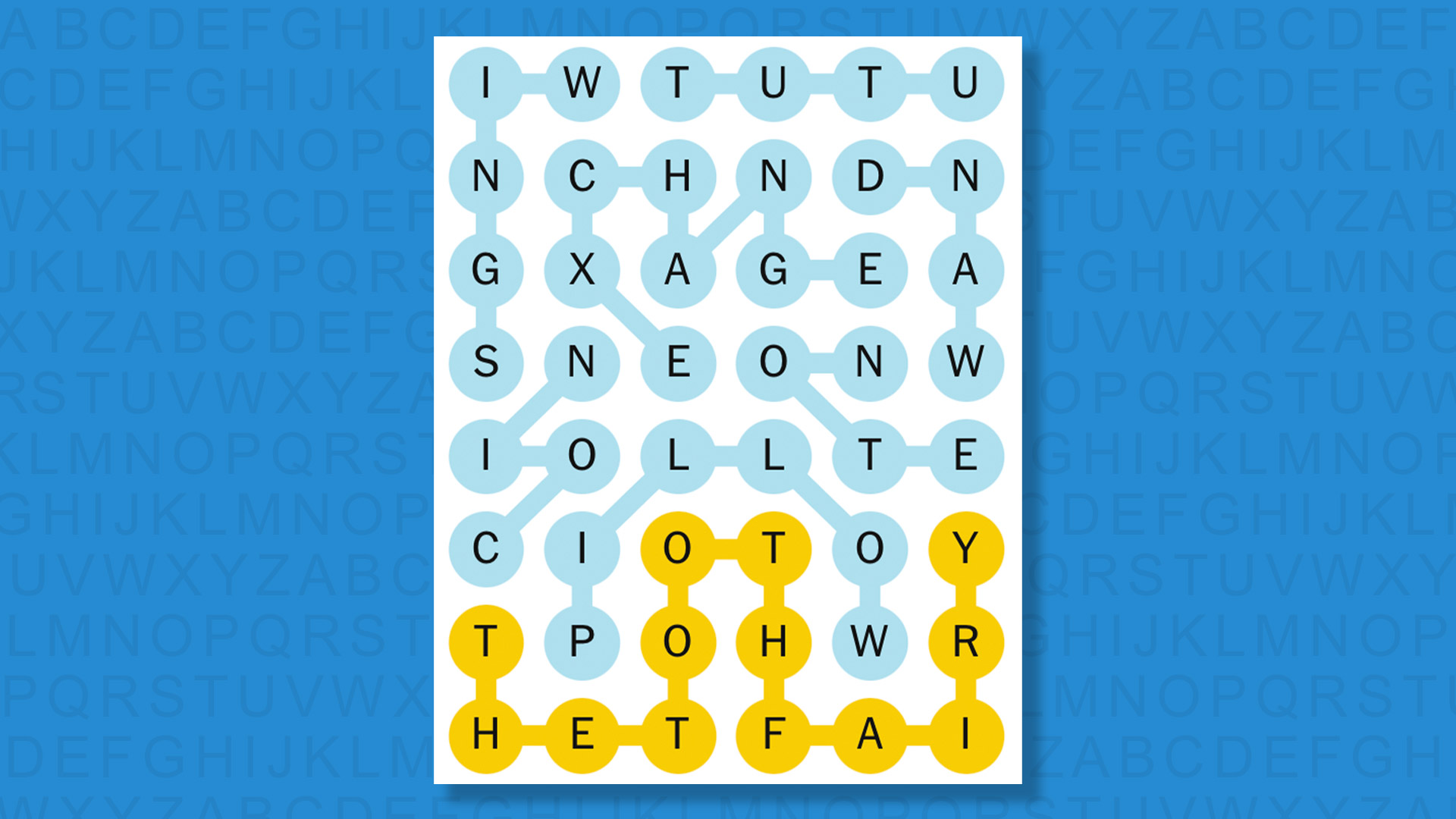 إجابات NYT Strands للعبة 758 على خلفية زرقاء