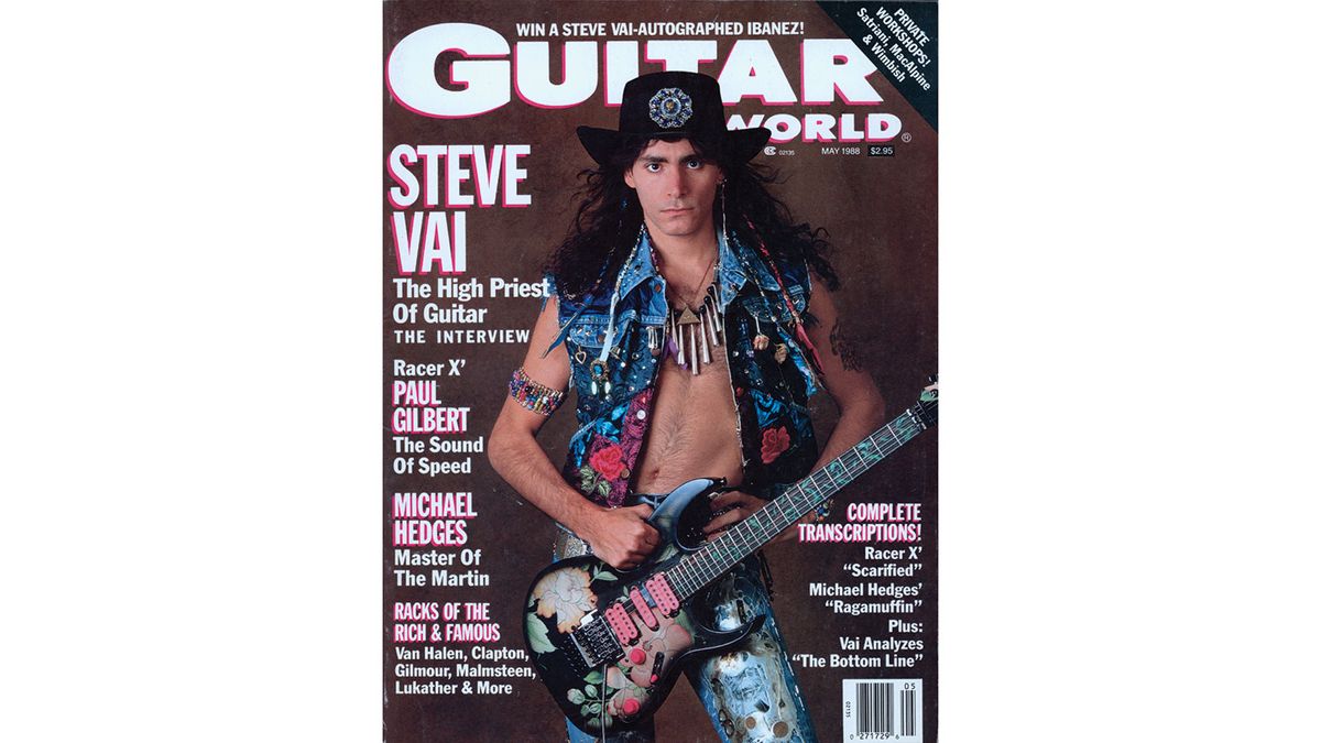 Steve Vai Guitar World cover