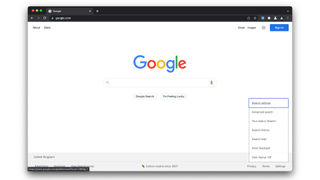 Chrome in light mode on Google